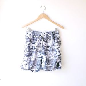 NWOT Spicy Tuna Above Knee Fish Swim Trunks SZ S